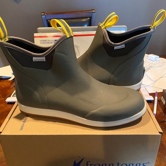 Frogg Toggs Grinder Deck Boots For Men – Waterproof Rubber Neoprene Boating/Fishing Shoes - View #4
